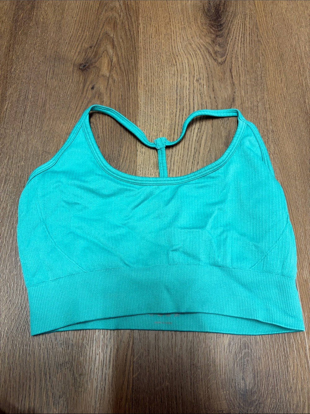 NVGTN Teal Seamless Racerback Sports Bralette